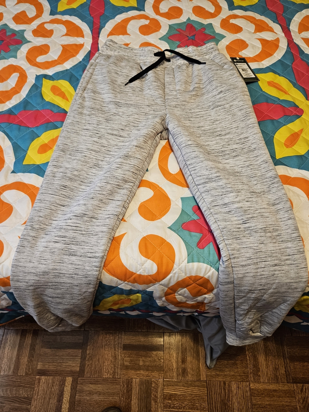 Matix Kids Light Gray Heather Jogger Sweatpants with Black Drawstring